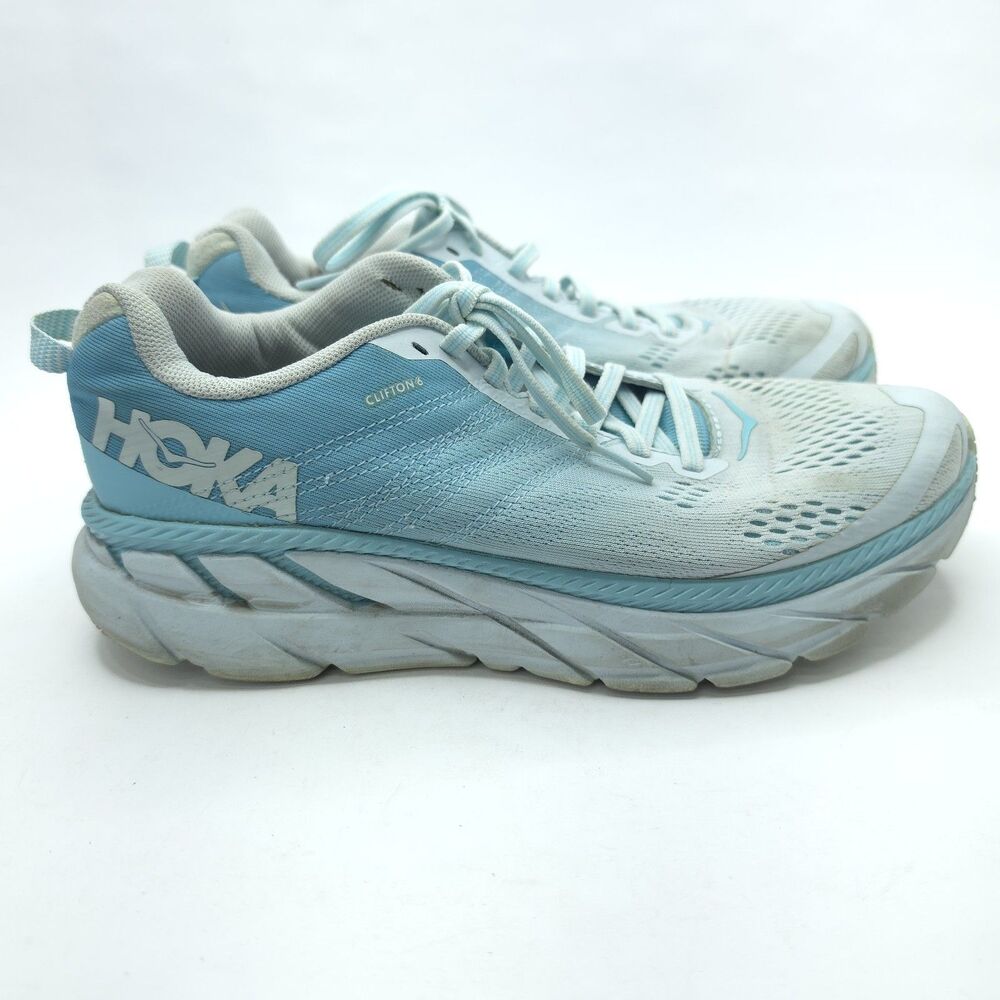 Hoka One One Clifton 6 Womens Size 8.5 Running Shoes Blue Training Sneakers